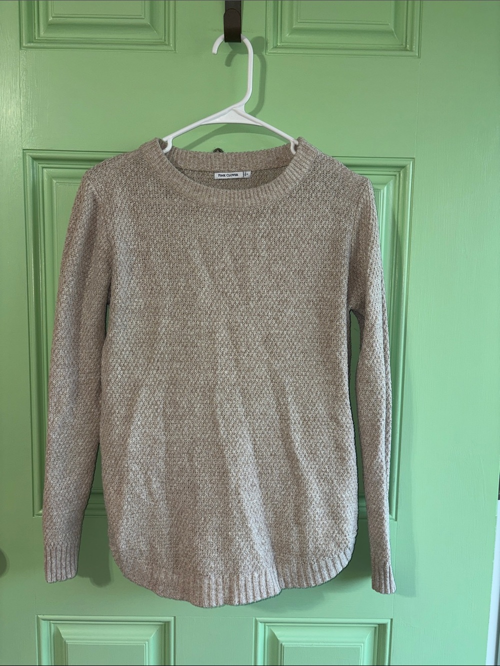 Pink Clover Beige Long Sleeve Shirt - Women’s size Small